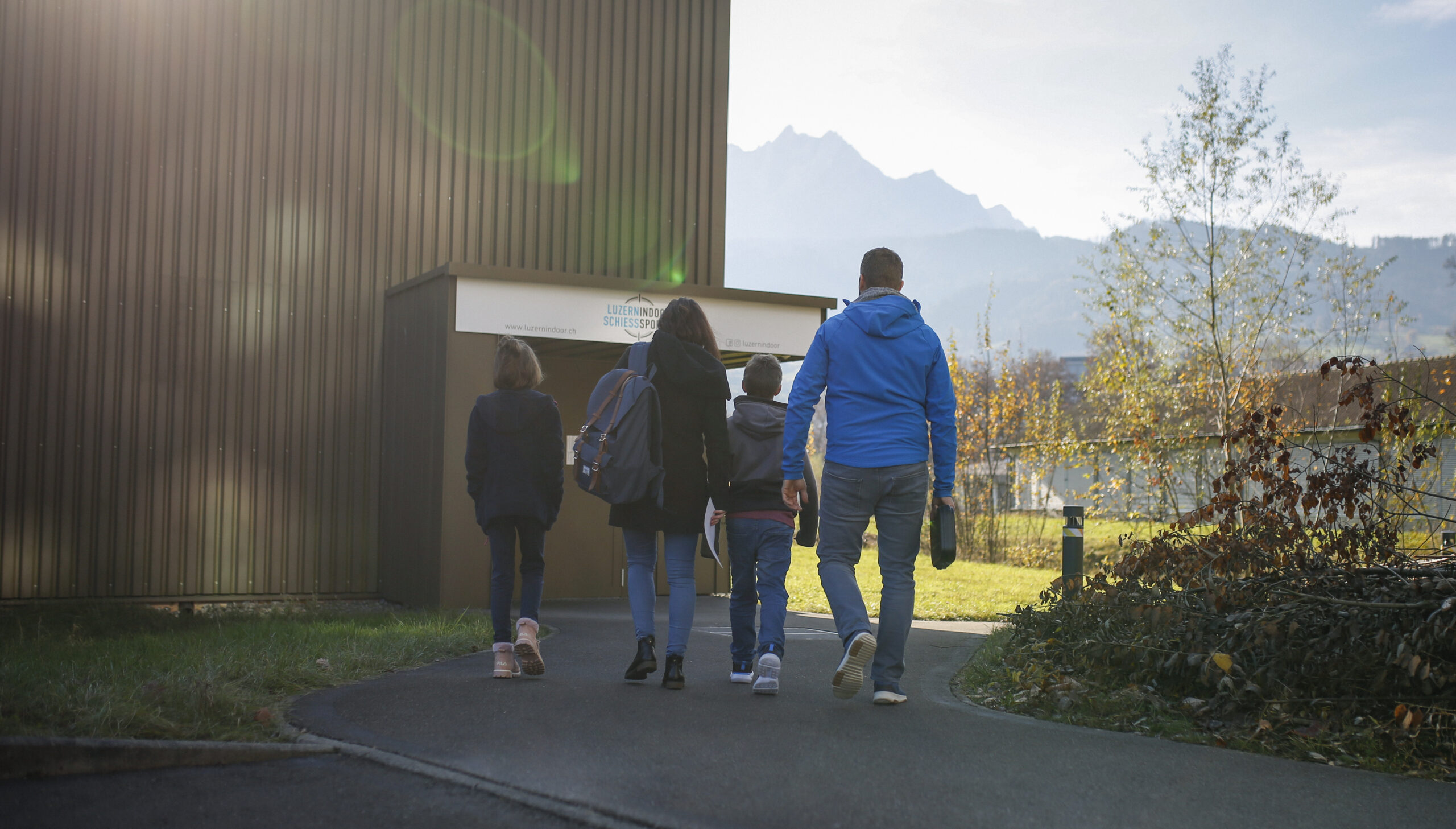 Der Eingang zum Luzern Indoor